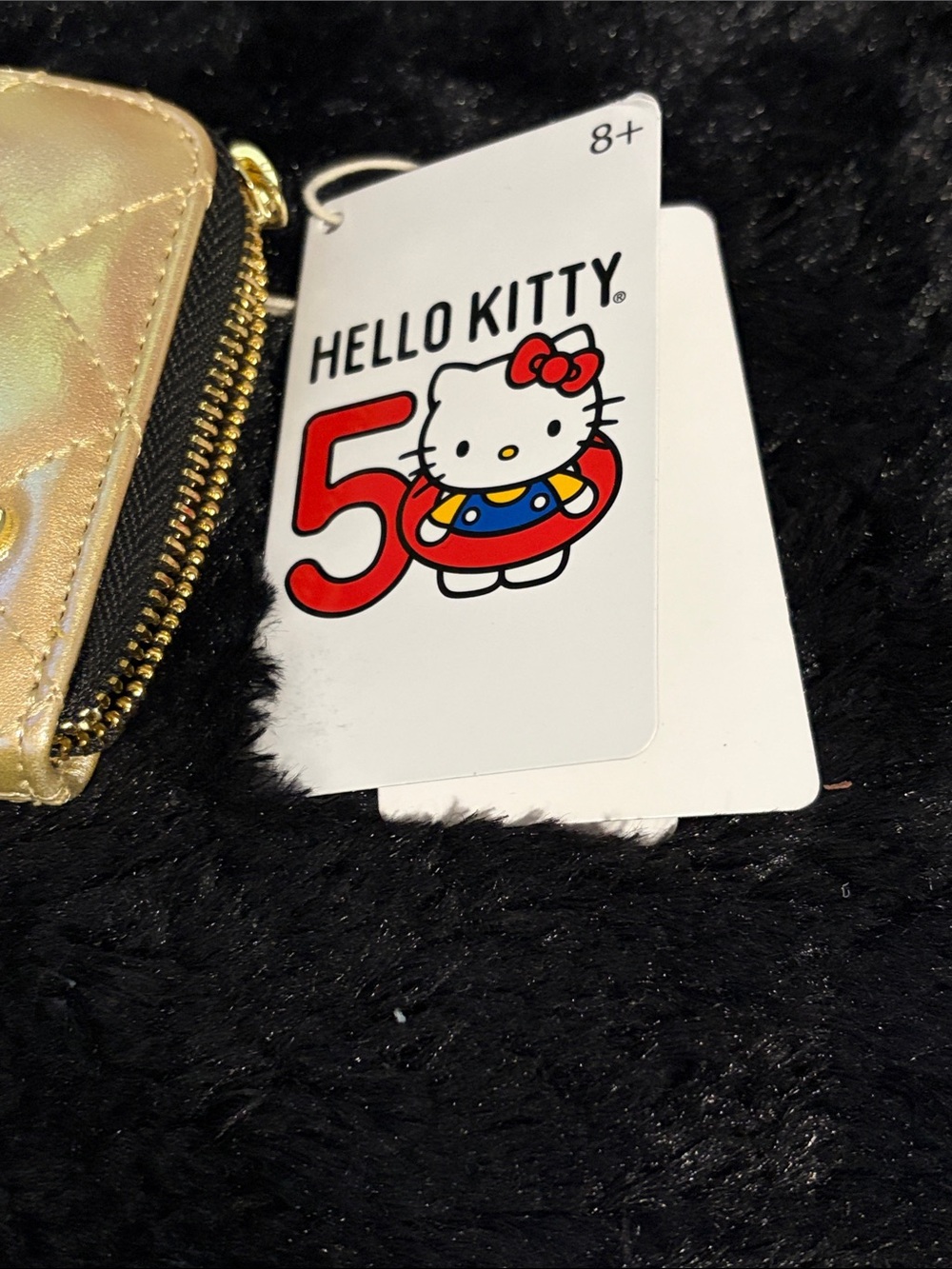 Hello Kitty 50th Gold Quilted wallet - Picture 3 of 6